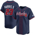 Atlanta Braves #23 Michael Harris II Navy Fotopoulosg 2025 Speedway Classic Alternate Limited Stitched Jersey