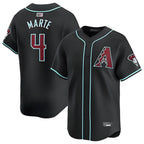 Arizona Diamondbacks #4 Ketel Marte Player Black Fotopoulosg Limited Home Game Stitched Jerseys