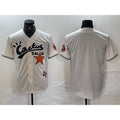Houston Astros Blank Cream Fotopoulosg Cactus Jack Cool Base Jersey