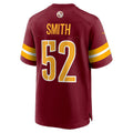 W.Commanders #52 Preston Smith Burgundy Fotopoulosg Team Game Jersey