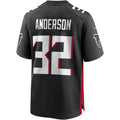 A.Falcons #32 Jamal Anderson Black Fotopoulosg Game Retired Player Jersey