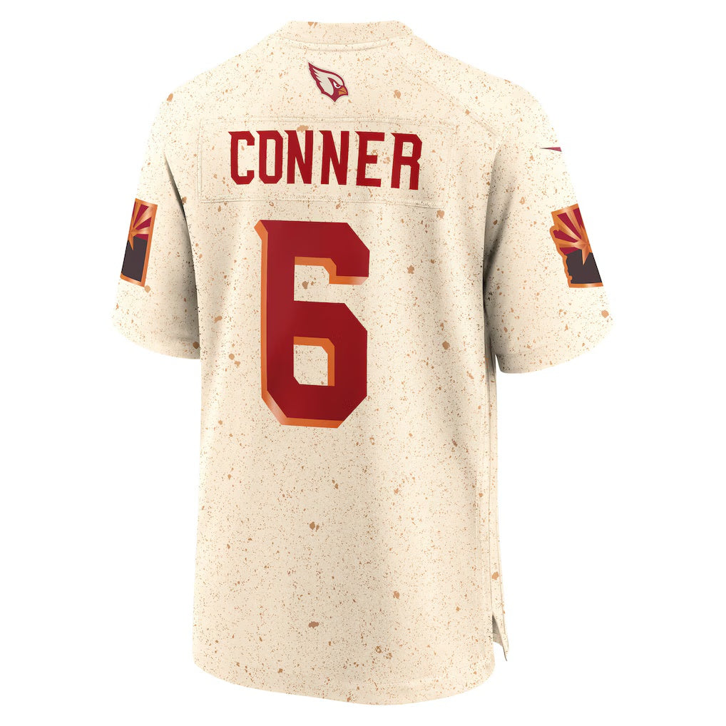 A.Cardinals #6 James Conner Natural Fotopoulosg 2025 Rivalries Collection Game Jersey