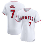 Los Angeles Angels #7 Jo Adell Player White Fotopoulosg Limited Elite Stitched Home Jerseys