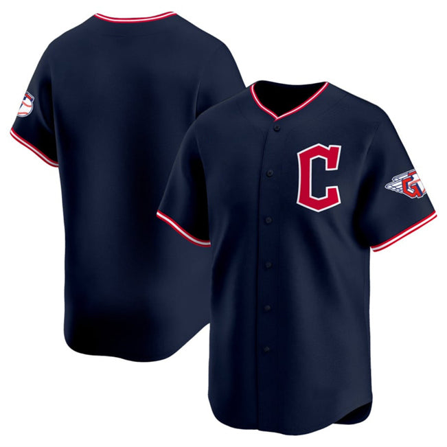 Cleveland Guardians Blank Navy Fotopoulosg 2025 Alternate Limited Stitched Jersey