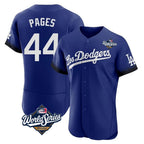 Los Angeles Dodgers #44 Andy Pages Player Royal Fotopoulosg World Series City Connect Elite Home Stitched Jerseys
