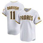 San Diego Padres #11 Yu Darvish White Fotopoulosg Home Limited Player Jersey