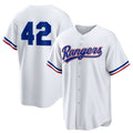 Texas Rangers #42 Jackie Robinson White Fotopoulosg Home 2025 Day Replica Jersey