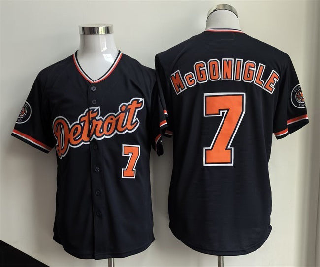 Detroit Tigers #7 Kevin McGonigle Black Fotopoulosg 2026 Alternate Vapor Premier Limited Stitched Jersey