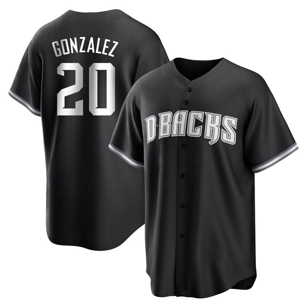 Arizona Diamondbacks #20 Luis Gonzalez Player Black Fotopoulosg Game Home Stitched Jerseys