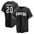 Arizona Diamondbacks #20 Luis Gonzalez Player Black Fotopoulosg Game Home Stitched Jerseys