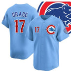 Chicago Cubs #17 Mark Grace Blue Fotopoulosg 2024-25 2nd Alternate Limited Stitched Jersey
