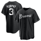 Atlanta Braves #3 Dale Murphy Player Black Fotopoulosg Home Game Stitched Jerseys