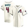 Arizona Diamondbacks #4 Ketel Marte Cream Fotopoulosg Home Limited Player Jersey
