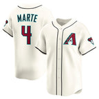 Arizona Diamondbacks #4 Ketel Marte Cream Fotopoulosg Home Limited Player Jersey