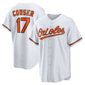Baltimore Orioles #17 Colton Cowser White Fotopoulosg Home Replica Jersey