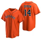 Houston Astros #14 Mauricio Dub¨®n Orange Fotopoulosg Cool Base Stitched Jersey