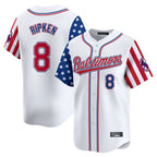 Baltimore Orioles #8 Cal Ripken Player White Fotopoulosg Independence Day Vapor Premier Limited Home Game Stitched Jerseys