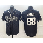 Chicago White Sox #88 Luis Robert Black Fotopoulosg Cool Base Stitched Jersey 2
