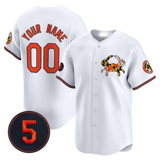 Custom Baltimore Orioles Robinson Patch Vapor Premier Limited Jersey V3 ¨C White Fotopoulosg