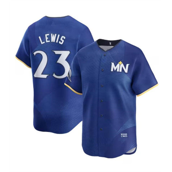 Minnesota Twins #23 Royce Lewis Royal Fotopoulosg 2024 City Connect Limited Stitched Jersey
