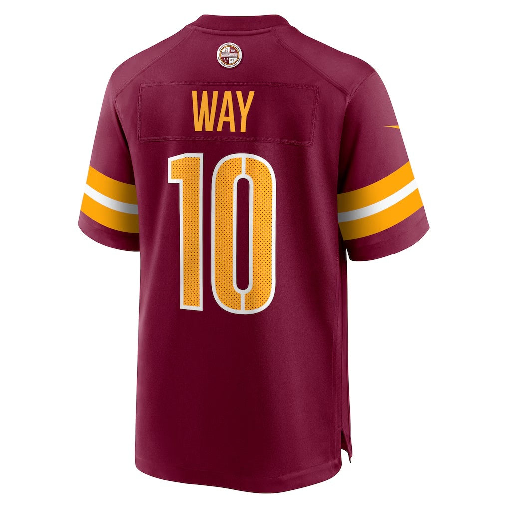 W.Commanders #10 Tress Way Burgundy Fotopoulosg Game Jersey