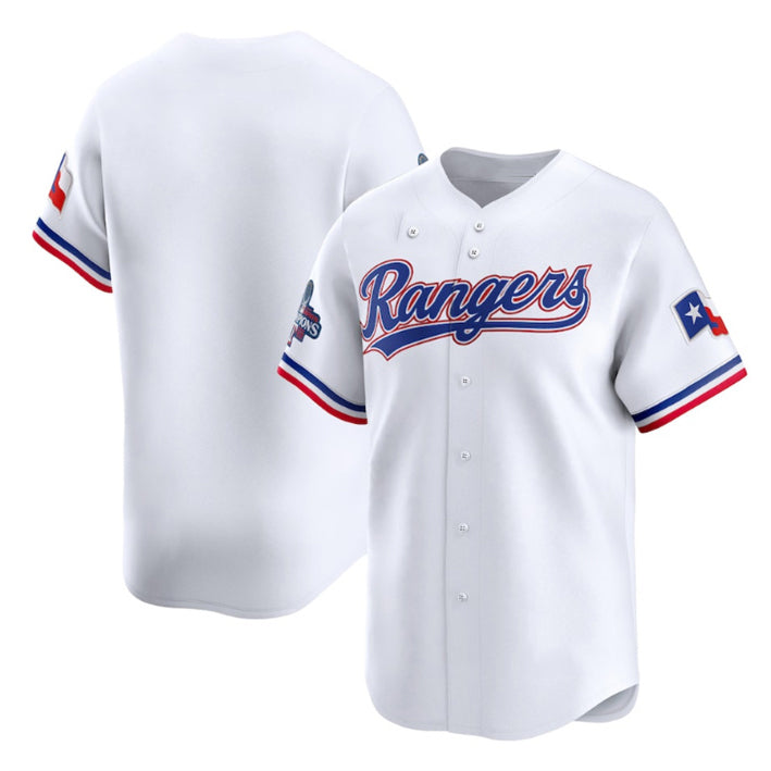 Texas Rangers Blank White Fotopoulosg 2023 World Series Champions Stitched Jersey