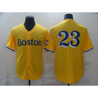 Boston Red Sox #23 No name Yellow Fotopoulosg Game 2021 Jerseys