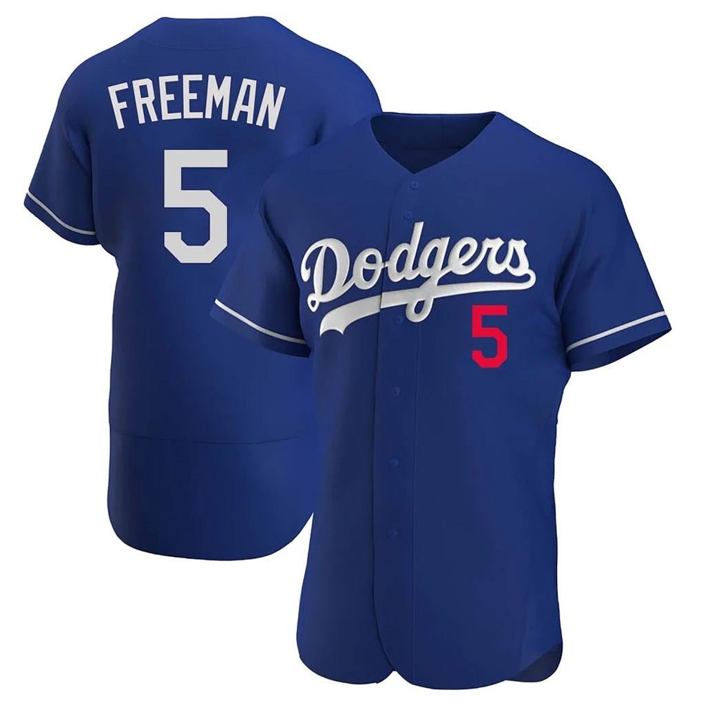 Los Angeles Dodgers #5 Freddie Freeman Player Royal Fotopoulosg Limited Elite Home Stitched Jerseys