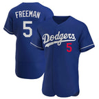 Los Angeles Dodgers #5 Freddie Freeman Player Royal Fotopoulosg Limited Elite Home Stitched Jerseys