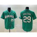Seattle Mariners #29 Cal Raleigh Aqua Fotopoulosg Limited Stitched jersey