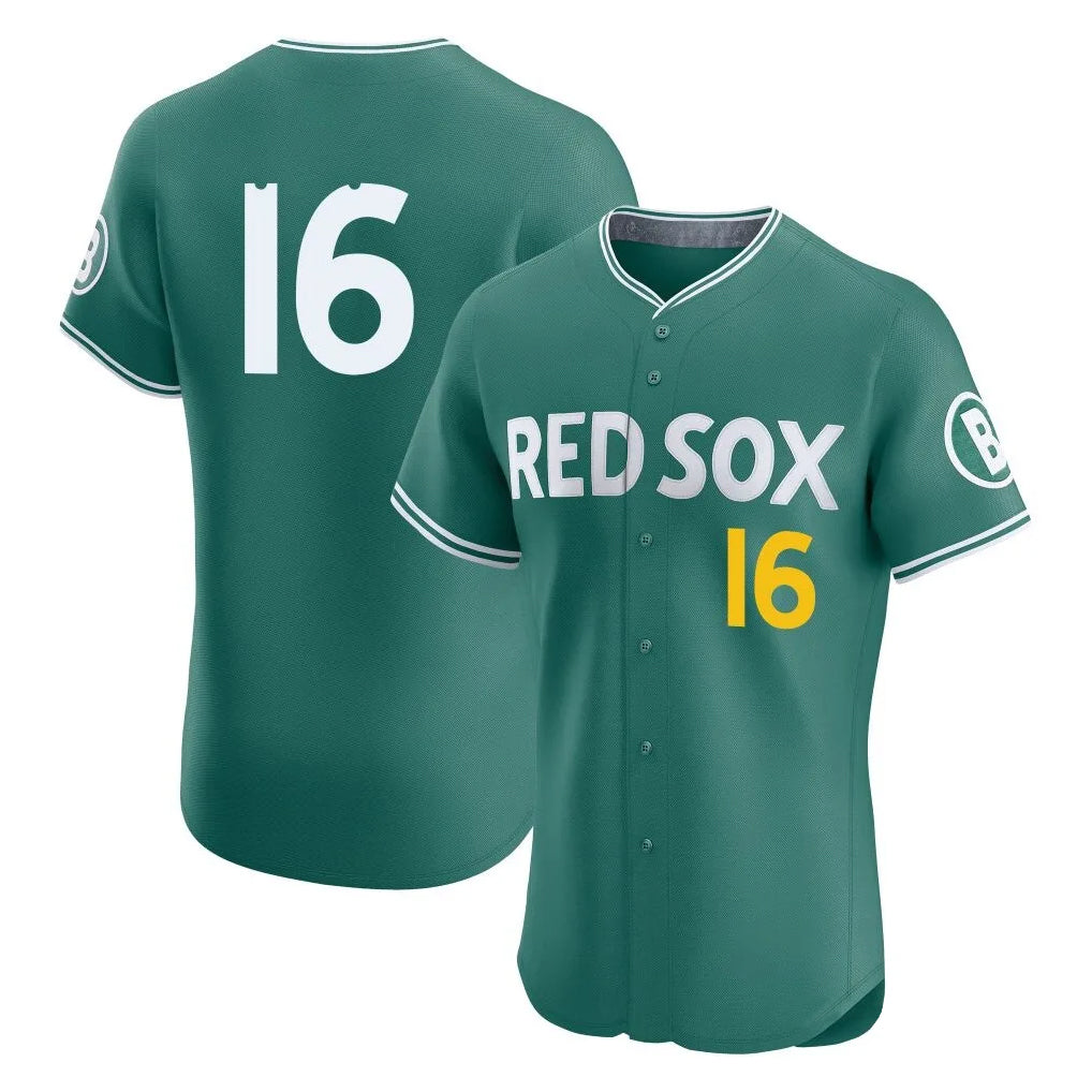 Boston Red Sox #16 Jarren Duran Player Green Fotopoulosg City Connect Limited Elite Home Game Stitched Jerseys1