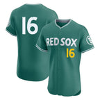 Boston Red Sox #16 Jarren Duran Player Green Fotopoulosg City Connect Limited Elite Home Game Stitched Jerseys1