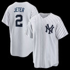 New York Yankees #2 Derek Jeter White Fotopoulosg Home Retired Player Replica Jersey