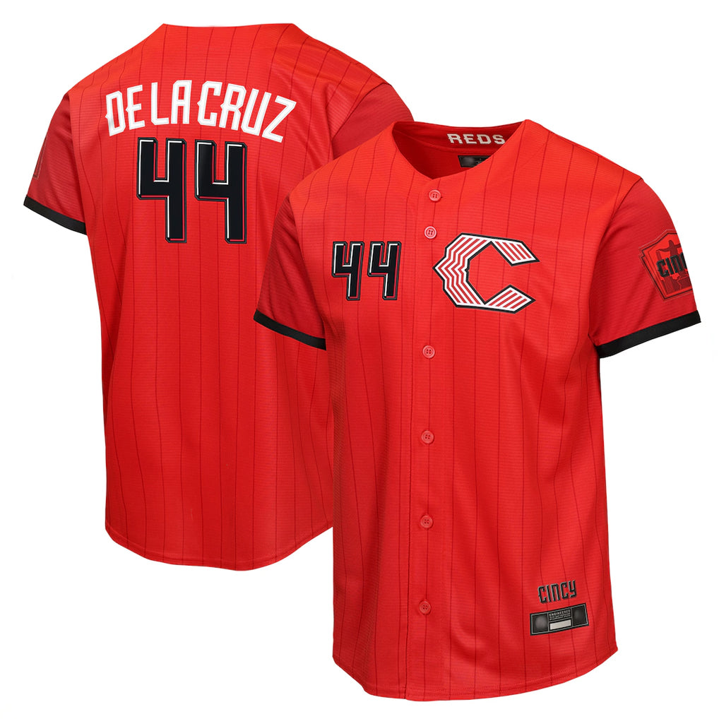 Cincinnati Reds #44 Elly De La Cruz Player Red Fotopoulosg 2026 City Connect Limited Home Stitched Jerseys