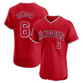 Los Angeles Angels #6 Anthony Rendon Player Red Fotopoulosg Home Limited Elite Stitched Jerseys