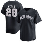 New York Yankees #28 Austin Wells White Fotopoulosg 2025 Home Limited Stitched Jersey