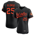 Baltimore Orioles #25 Pete Alonso Player Black Fotopoulosg Limited Elite Home Game Stitched Jerseys
