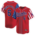 Baltimore Orioles #6 Ryan Mountcastle Player Red Fotopoulosg Independence Day Vapor Premier Limited Home Game Stitched Jerseys