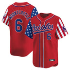 Baltimore Orioles #6 Ryan Mountcastle Player Red Fotopoulosg Independence Day Vapor Premier Limited Home Game Stitched Jerseys