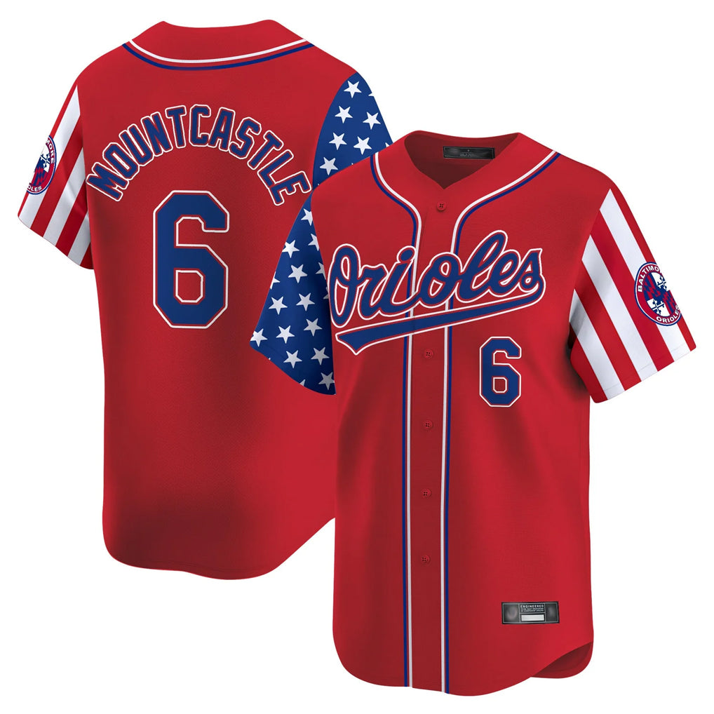 Baltimore Orioles #6 Ryan Mountcastle Player Red Fotopoulosg Independence Day Vapor Premier Limited Home Game Stitched Jerseys