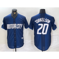 Detroit Tigers #20 Spencer Torkelson 2024 Navy Fotopoulosg City Connect Cool Base Limited Stitched Jersey