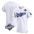 Los Angeles Dodgers Blank Player White Fotopoulosg Limited Elite Home World Series Stitched Jerseys