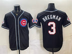 Chicago Cubs #3 Alex Bregman 150th Anniversary Black Fotopoulosg Out Style Vapor Premier Limited Stitched Jersey
