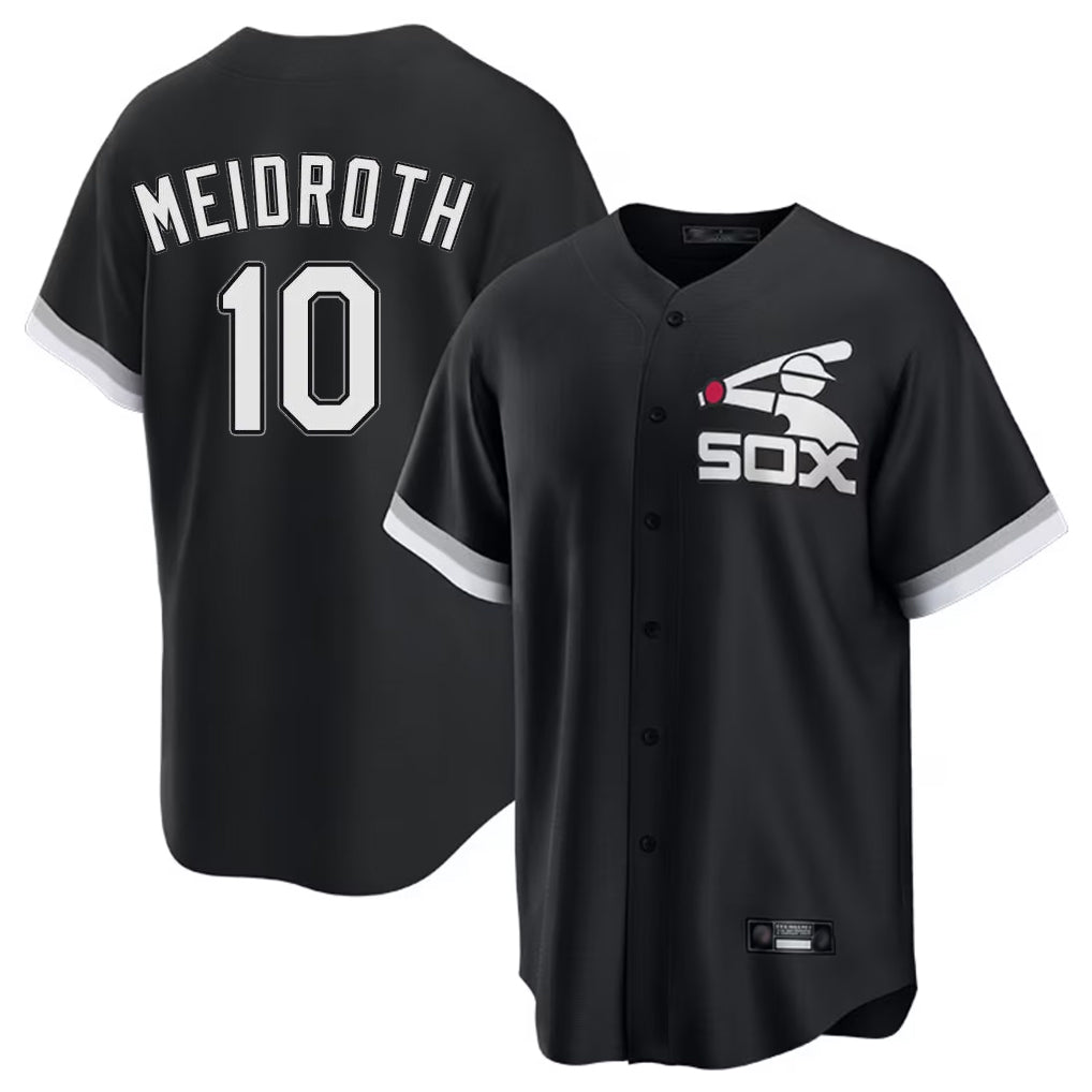 Chicago White Sox #10 Chase Meidroth Player Black Fotopoulosg Spring Training Game Stitched Jerseys
