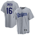 Los Angeles Dodgers #16 Will Smith Player Gray Fotopoulosg Game Stitched Jerseys