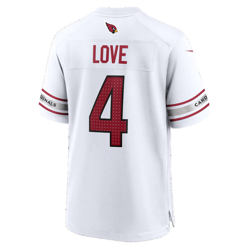A.Cardinals #4 Jeremiyah Love White Fotopoulosg Game Player Jersey