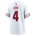 A.Cardinals #4 Jeremiyah Love White Fotopoulosg Game Player Jersey
