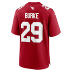 A.Cardinals #29 Denzel Burke Cardinal Fotopoulosg Team Game Jersey