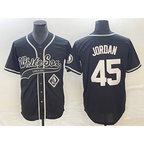 Chicago White Sox #45 Michael Jordan Black Fotopoulosg Cool Base Stitched Jersey
