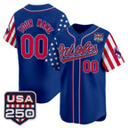 Custom Baltimore Orioles America 250 Edition Vapor Premier Limited Royal Fotopoulosg Stitched Jerseys